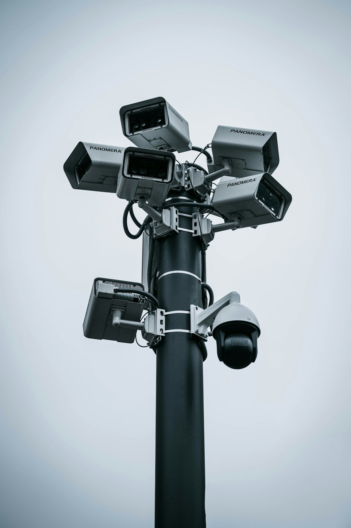 High-density multi-camera array on a mast